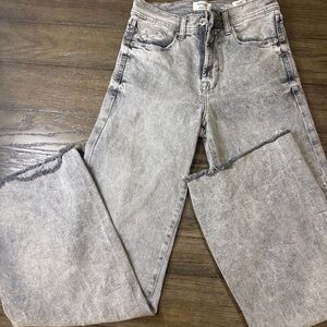 Kensie Light Gray Wide Leg Jeans
